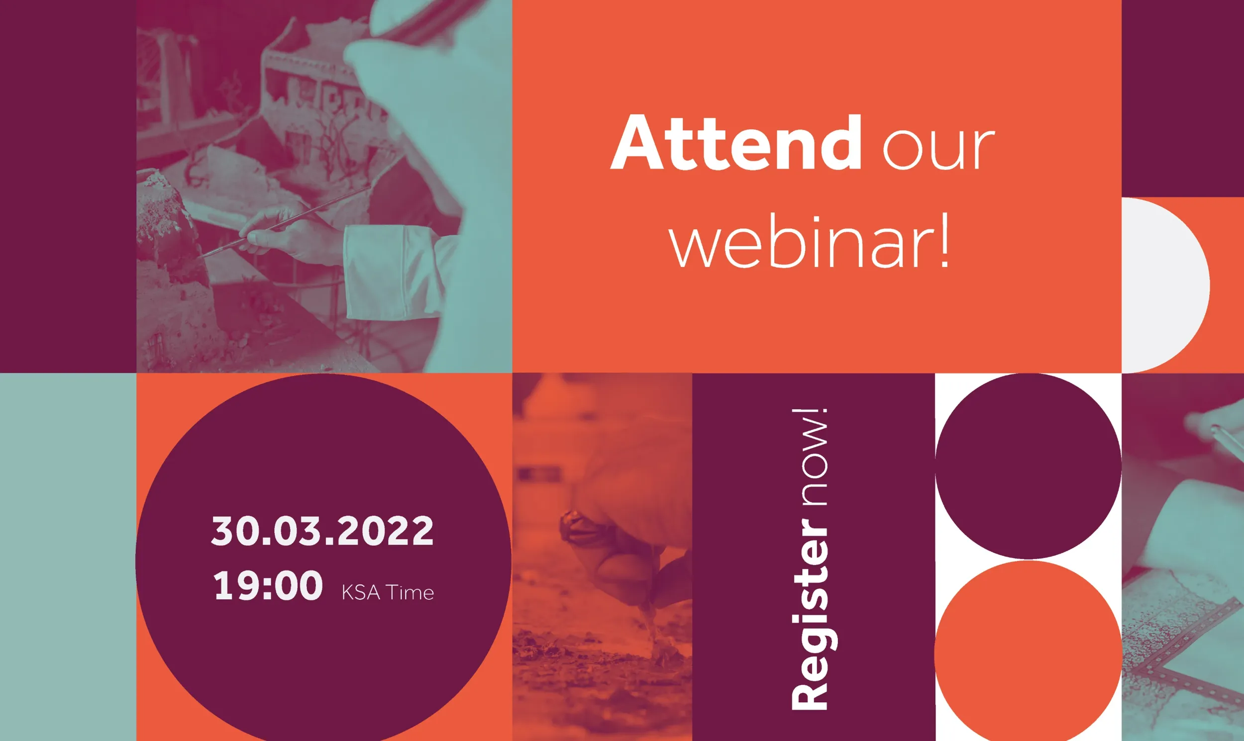 VAC Mentorship Program webinar invitation with date and time, designed by Skyne.