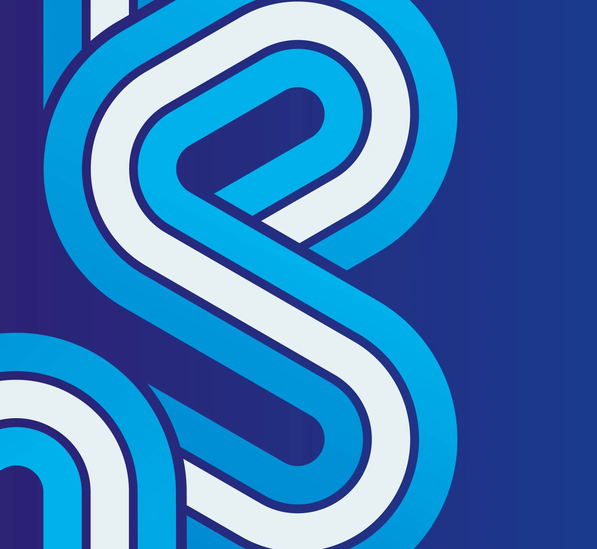 Close-up of the dynamic SRTIP logo, showcasing the brand identity designed by Skyne branding agency