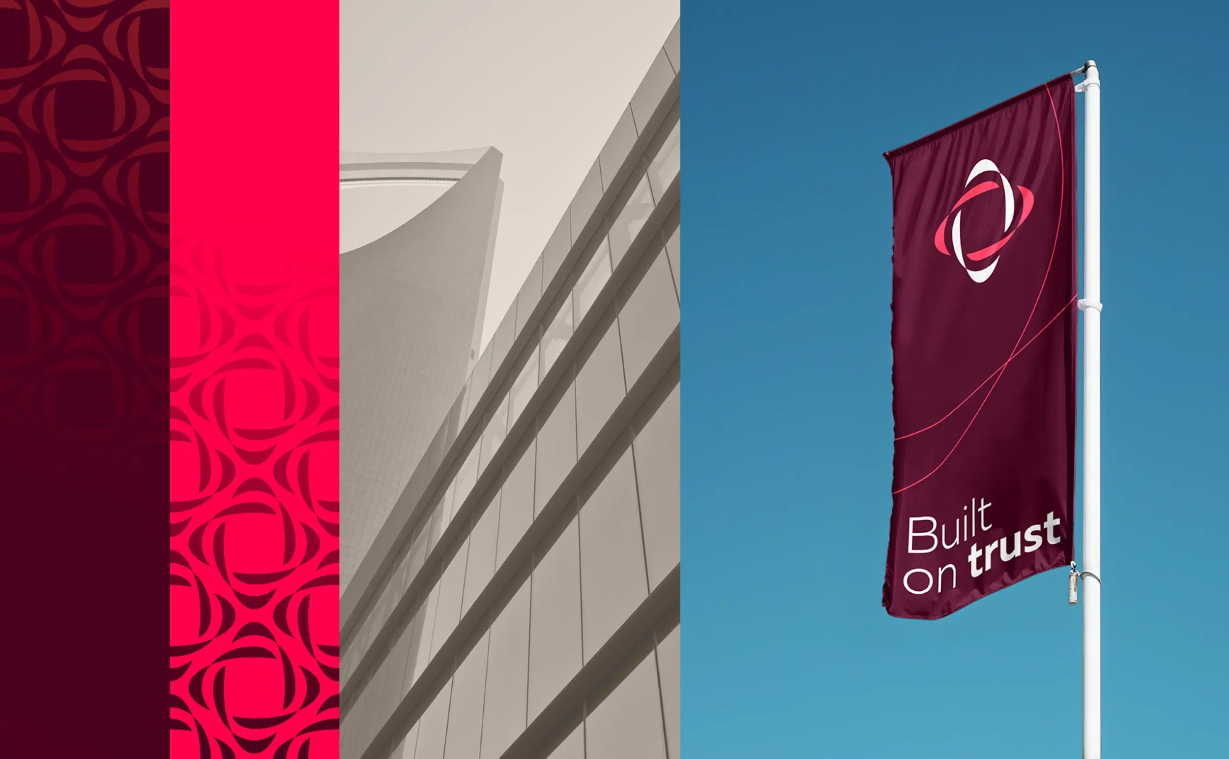 Yaqeen Capital banner with logo and tagline, symbolizing trust and growth. Skyne, a branding agency, delivered comprehensive branding solutions. 