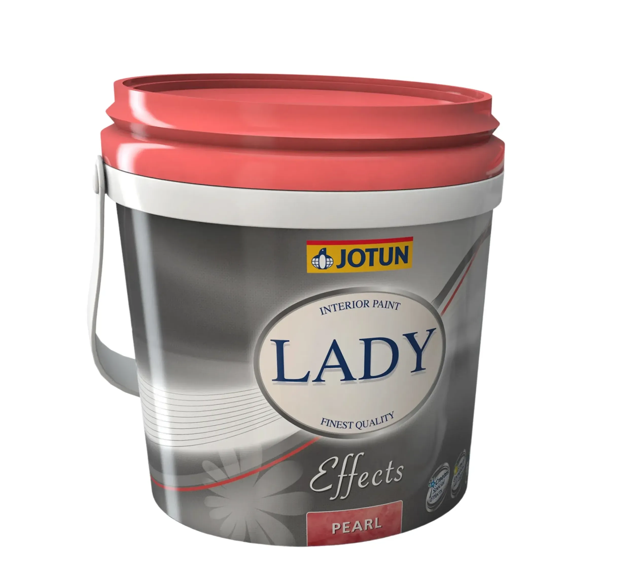 Jotun Lady Design Colour Mirage paint can, demonstrating effective packaging design and branding by Skyne, a creative agency.